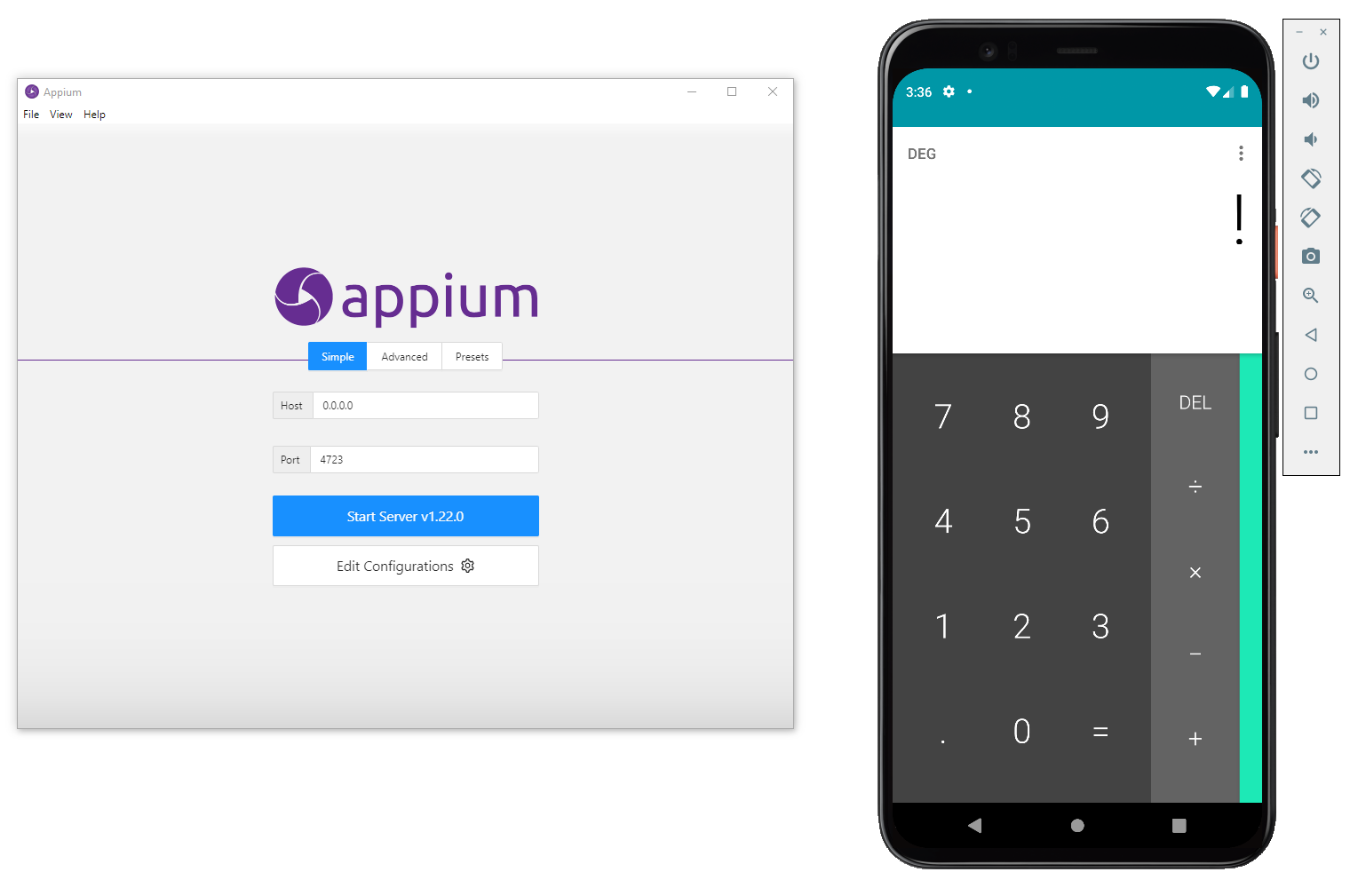 Appium Server